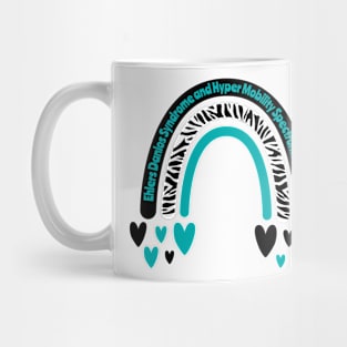 Ehlers Danlos Syndrome & Hyper Mobility Spectrum Awareness Rainbow Mug